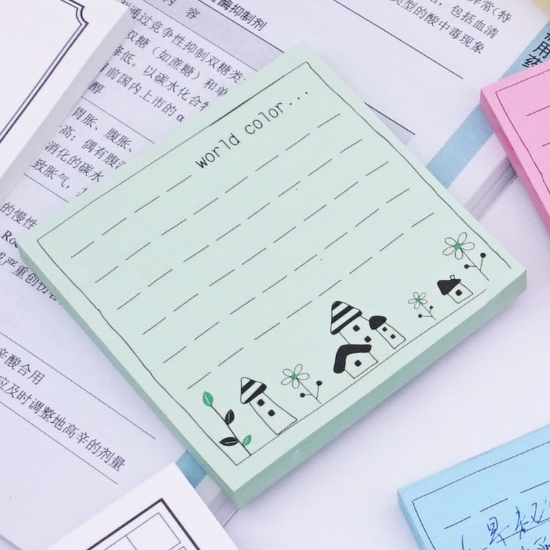 Giấy Dán Ghi Chú Nhiều Màu Sắc Tiện Dụng Cho Học Sinh / Văn Phòng