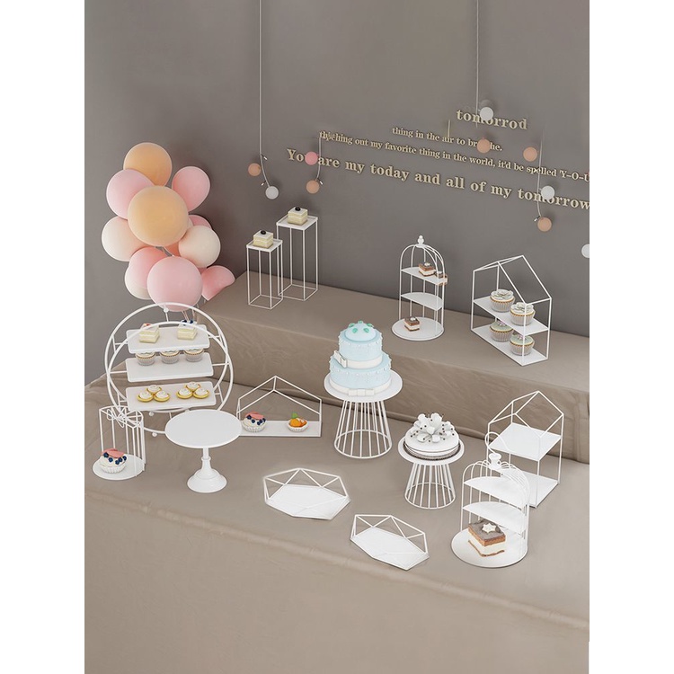 Giá Đỡ Trưng Bày Thức Ăn Bánh Tráng Miệng Phong Cách Châu Âu