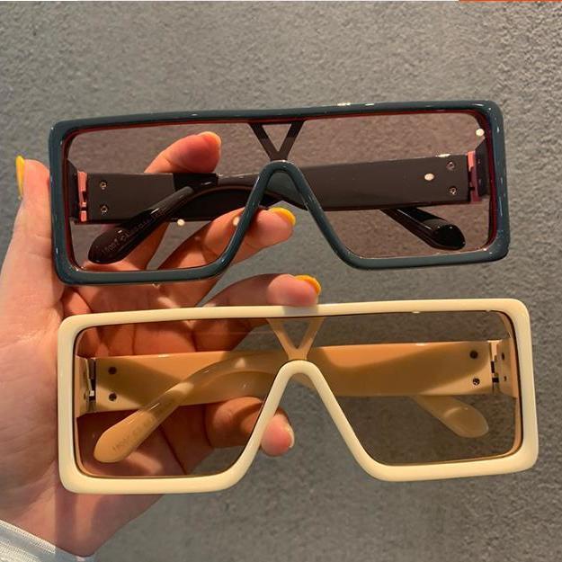 Kính Mát Gọng Dày Rộng Phong Cách punk rock Hàn Quốc Cá Tính Thời Trang Cho Nam