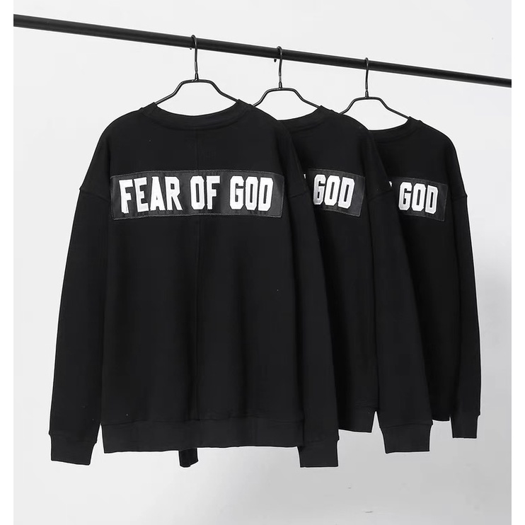 Áo Nỉ Cổ Tròn In Hình FE-AR Terry Thời Trang Đường Phố Mùa Hè Cho Nam Và Nữ