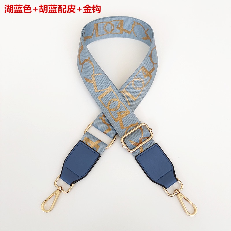 Dây Đeo Túi Xách Bằng Vải Canvas 3.8cm Có Khóa Màu Vàng Kim dây túi xách thay thế   dây đeo túi xách