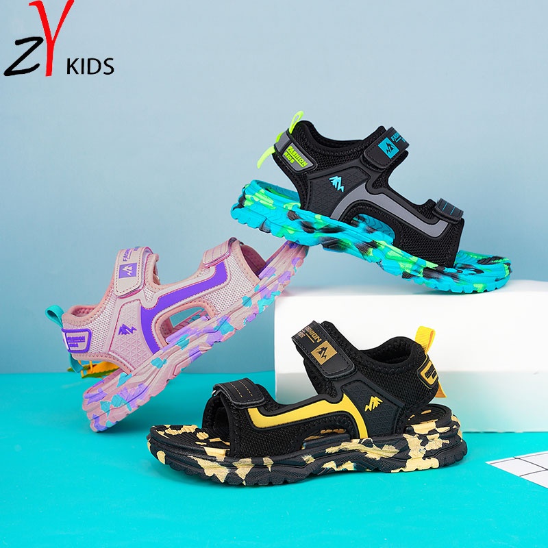 Xăng đan Đi Biển Chống Trượt Thời Trang Mùa Hè Hàn Quốc Cho Bé Trai Và Gái