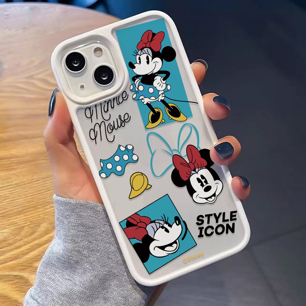 Ốp Điện Thoại Acrylic Cứng Trong Suốt In Hình Mickey Cho iphone 14promax 11 13 12 7Plus 8 X XS Max
