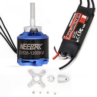 Động cơ cánh cố định d3536 1200kv hobbywing 30a 40a esc cho máy bay điều khiển 2000mm 2m