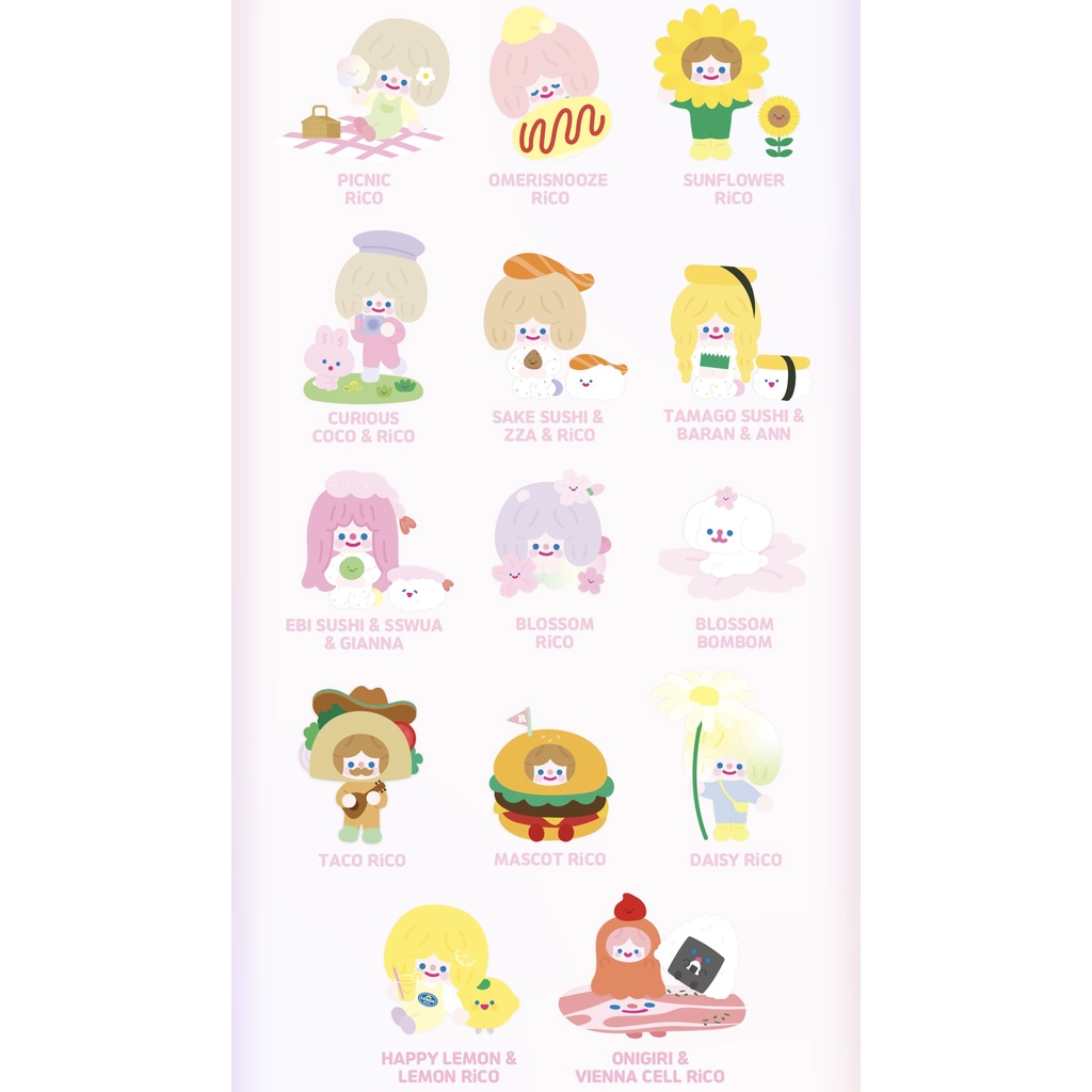 Rico Happy Picnic Together Mô Hình Búp Bê Hổ Dễ Thương Dùng Làm Quà Tặng Cho Bạn Bè