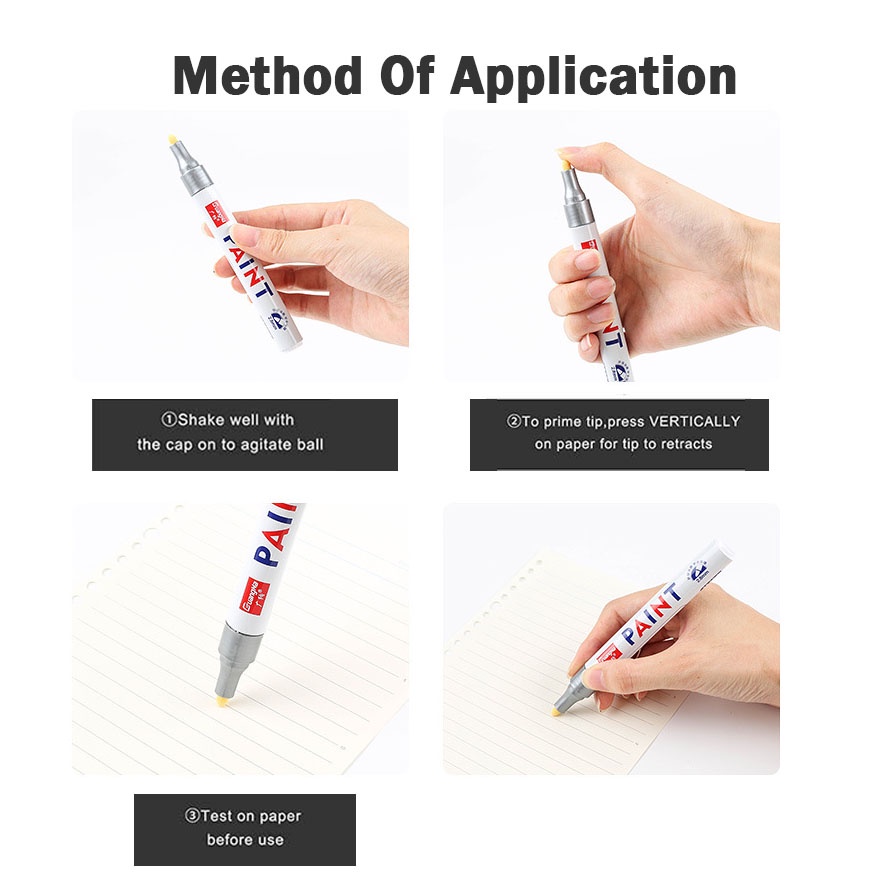 Set 12 Bút Lông Màu Acrylic Chống Thấm Nước Dùng Vẽ Tranh Sơn Dầu DIY