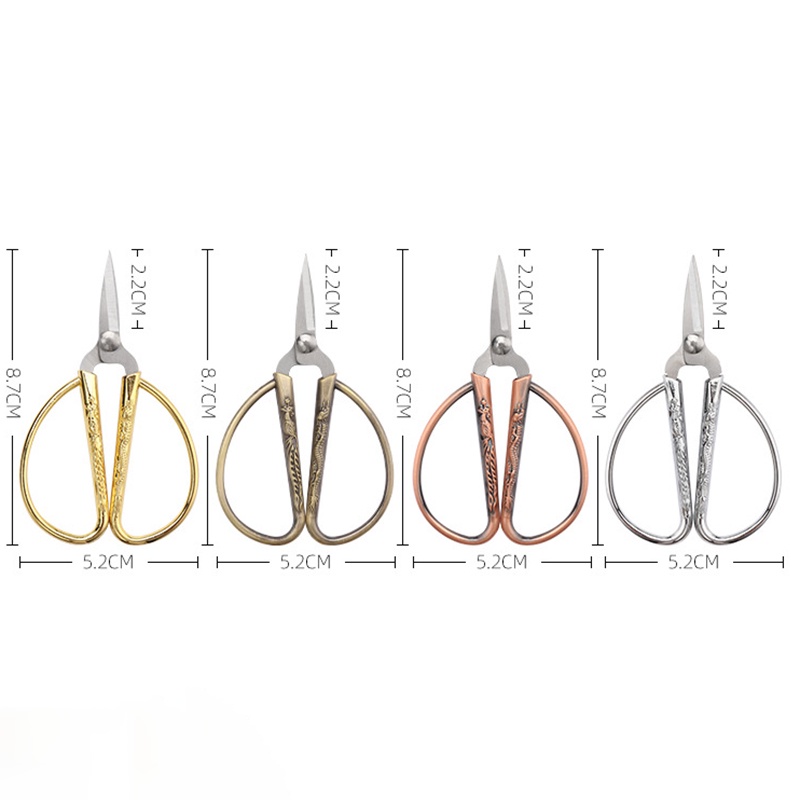 Mini thép không gỉ may kéo may chủ đề thêu vải khâu kéo phụ kiện may nhà