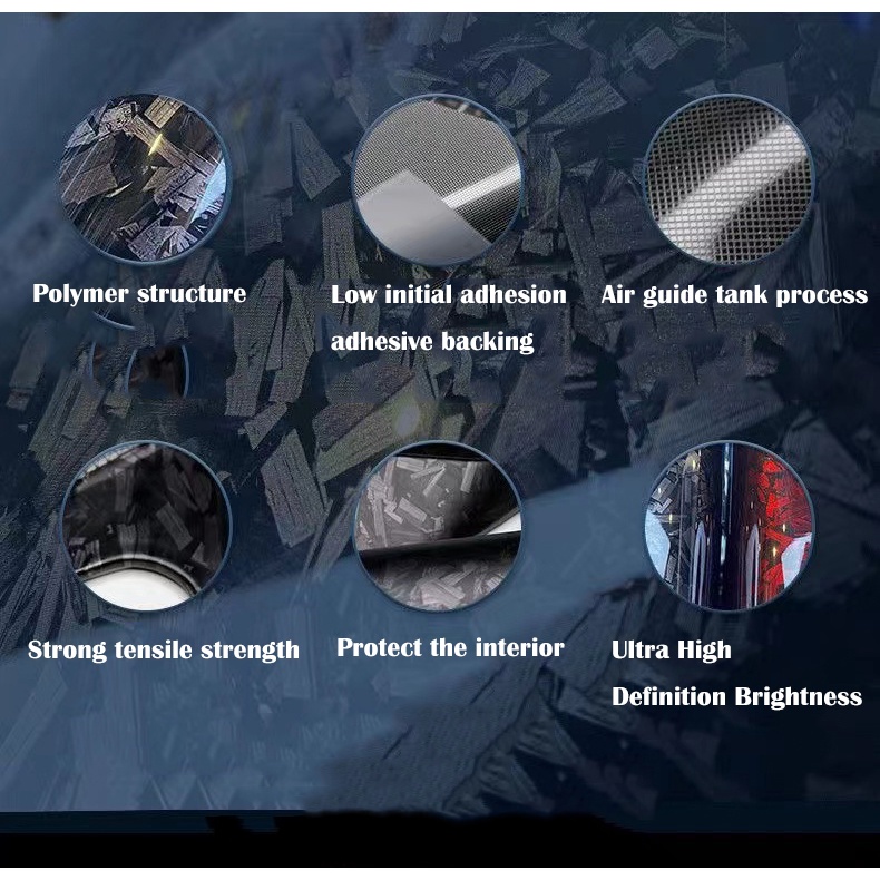 Cuộn sticker carbon pet Nhiều Màu Sắc Dán Trang Trí Xe Hơi Xe Máy