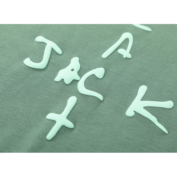 Áo Thun Ngắn Tay Cổ Tròn In Chữ Jack X Jordan Thời Trang Unisex