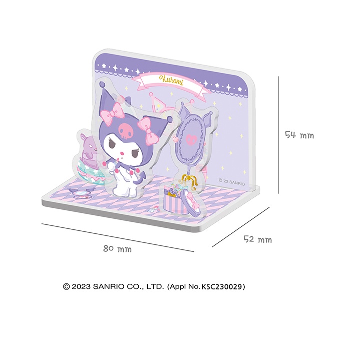 SANRIO Mô Hình Nhân Vật Kuromi My Melody Đứng Bằng Acrylic