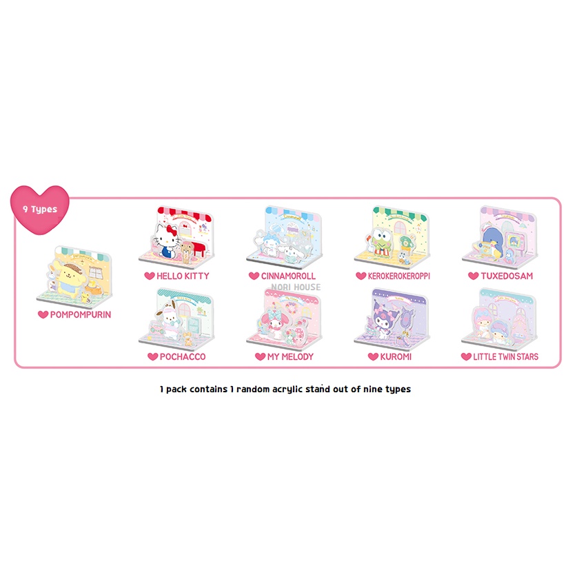 SANRIO Mô Hình Nhân Vật Kuromi My Melody Đứng Bằng Acrylic