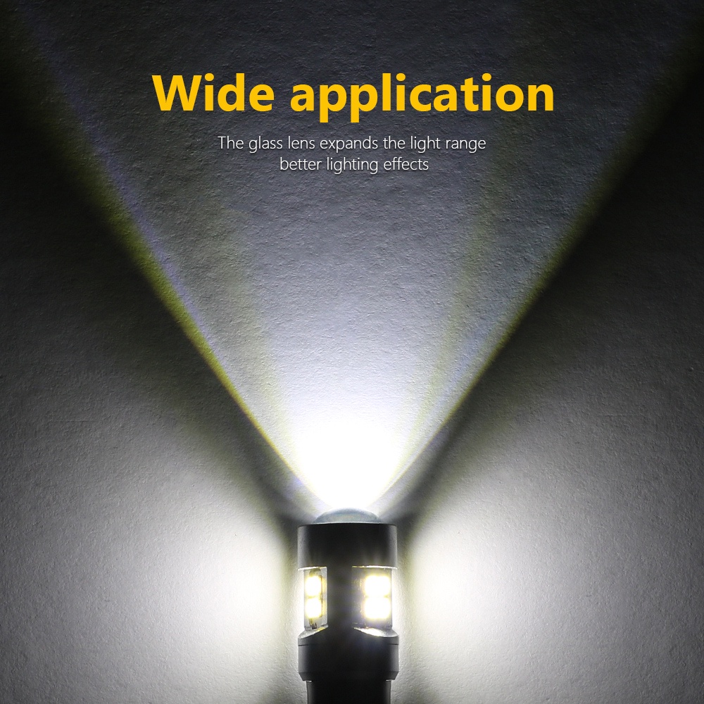 Bộ 2 Đèn led t10 12v-80v Siêu Sáng 2016 16smd Ánh Sáng Trắng Cho Xe Hơi / Xe Máy