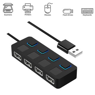 4 ports multi usb hub usb2.0 port usb splitter for pc computer accessories