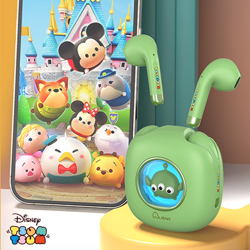 Tai Nghe Không Dây Bluetooth 5.3 Chống Ồn Chất Lượng Cao Hình Người Ngoài Hành Tinh Disney Toy Story