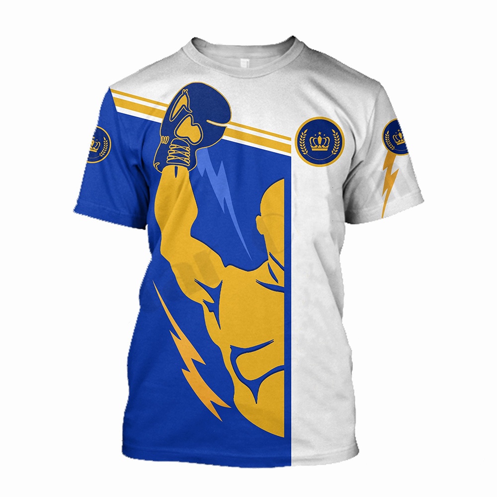 Áo Thun Thể Thao Tay Ngắn Cổ Tròn In Hình Boxing Thời Trang Mùa Hè 2023 Nhanh Khô Cho Nam