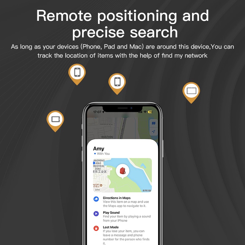 Thiết Bị Định Vị GPS Thông Minh Cho Apple Find My App
