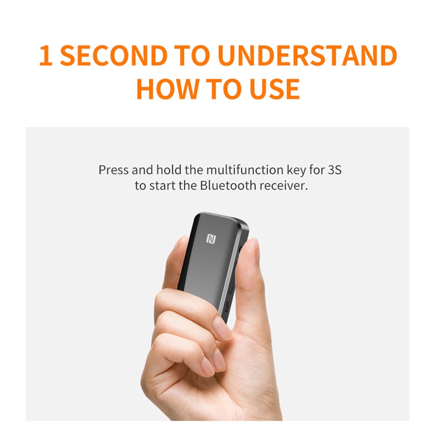 Thiết Bị Thu Phát Bluetooth 5.1 NFC Type C TF 3.5mm 2.5mm Aux Cho Xe Ô Tô