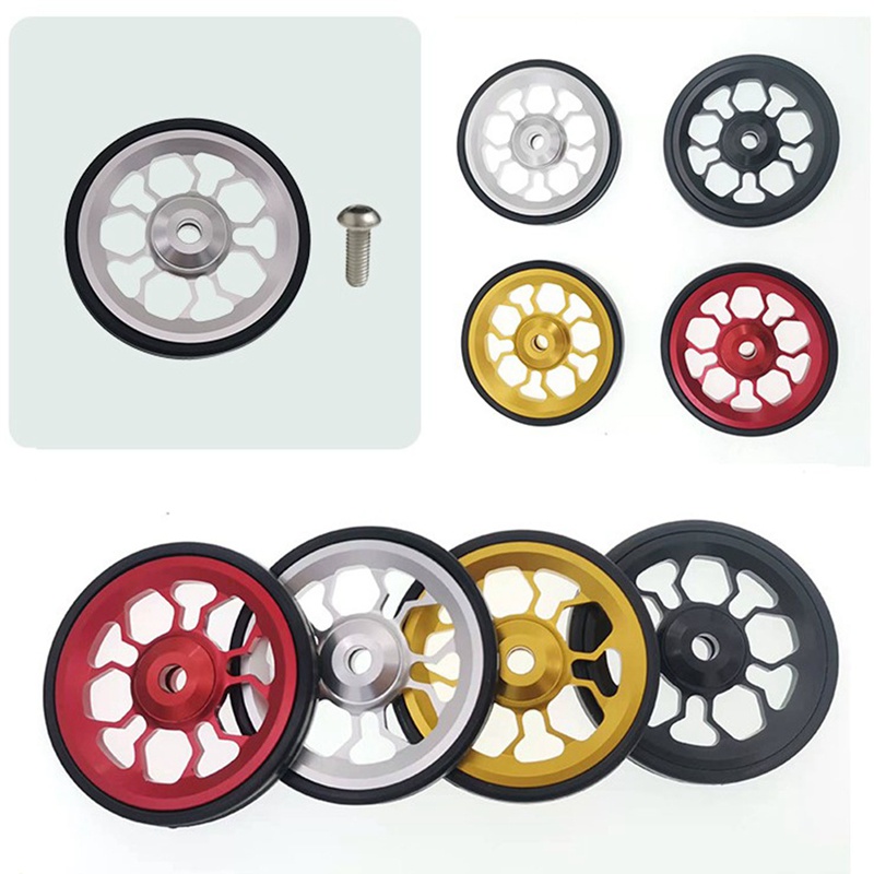 Bánh Xe Đạp Bằng Hợp Kim Nhôm Siêu Nhẹ Dễ Dàng Gấp Gọn Tiện Dụng Cho Brompton