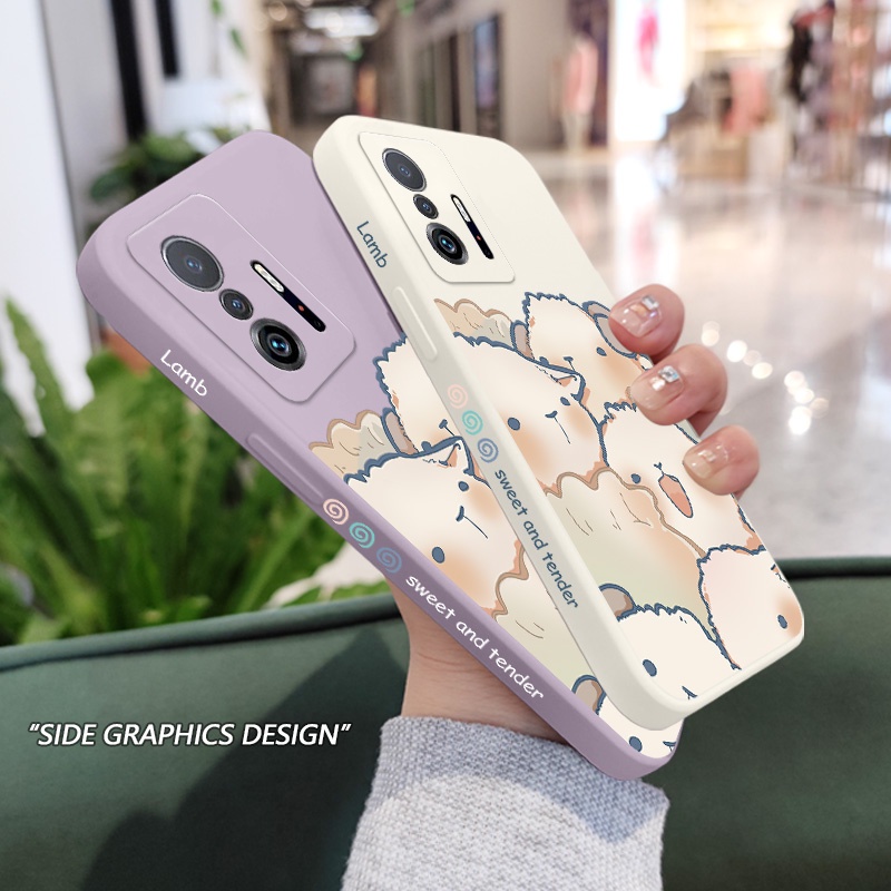 Ốp Điện Thoại Tpu Dẻo Hình Cừu Hạnh Phúc Thời Trang Cho xiaomi mi 13t 12t 11t 10t pro lite mi 9t pro