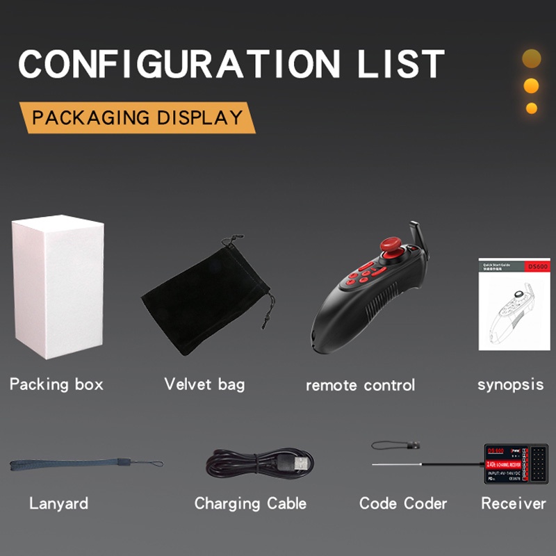 Thiết Bị Truyền Nhận Tín Hiệu Radio 6 Kênh DS-600 6CH 2.4GHz PWM Dành Cho Mô Hình Thuyền RC