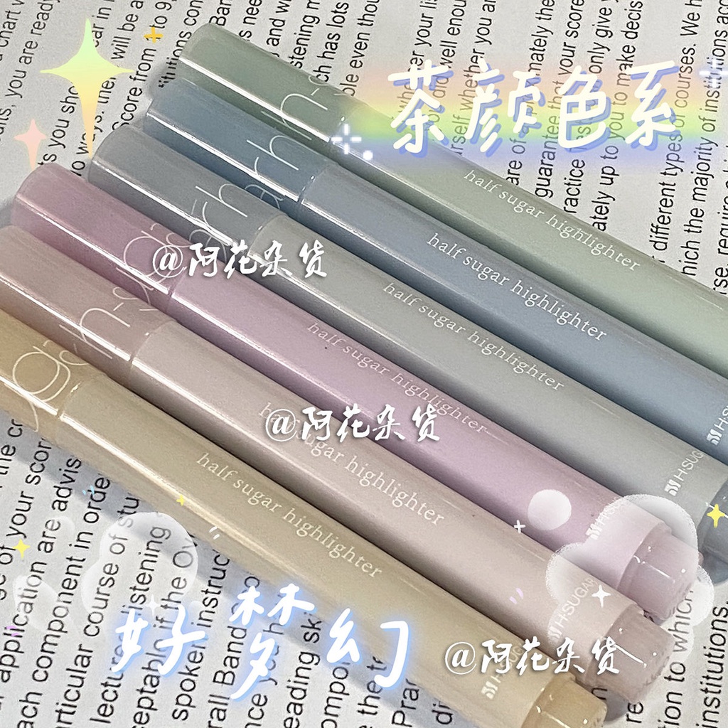 Bút Đánh Dấu Ghi Chú Màu Sắc Tươi Sáng Kích Thước Lớn Tiện Dụng Cho Học Sinh