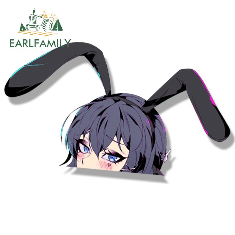 Đề Can Dán Trang Trí Xe Hơi Họa Tiết Hoạt Hình Sakurajima Mai Fanart