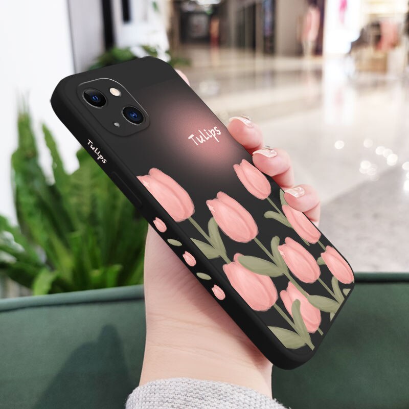 Ốp Điện Thoại Hình Hoa Tulip Cho Vivo 1601 1602 1814 1606 1609 1610 1611 1612 1724 1801 1901 1902 1903 1904 1906 1907 1909 1915 193 193 1939