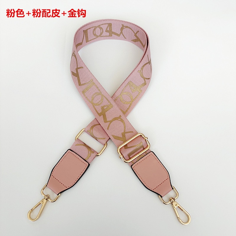 Dây Đeo Túi Xách Bằng Vải Canvas 3.8cm Có Khóa Màu Vàng Kim dây túi xách thay thế   dây đeo túi xách