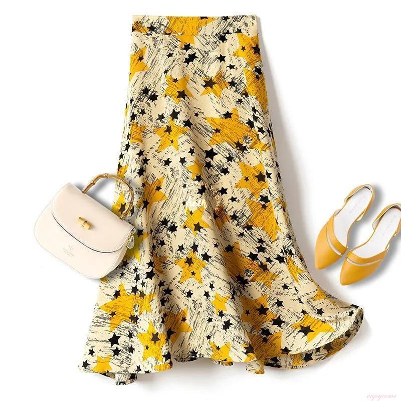 Chân Váy Hoa Lưng Cao Dáng Ôm Phong Cách Thời Trang Mùa Hè Mới 2023