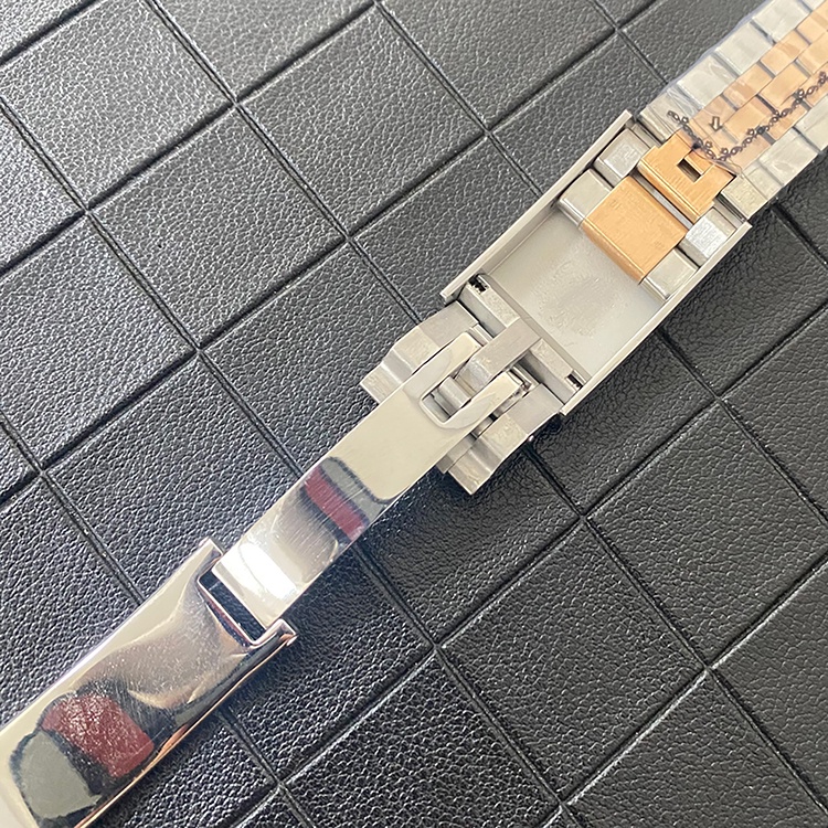 Ốp Bảo Vệ Mặt Đồng Hồ Bằng Thép Không Gỉ 36MM Đính Đá Sapphire Màu Vàng Hồng Cho NH35 / 36MM