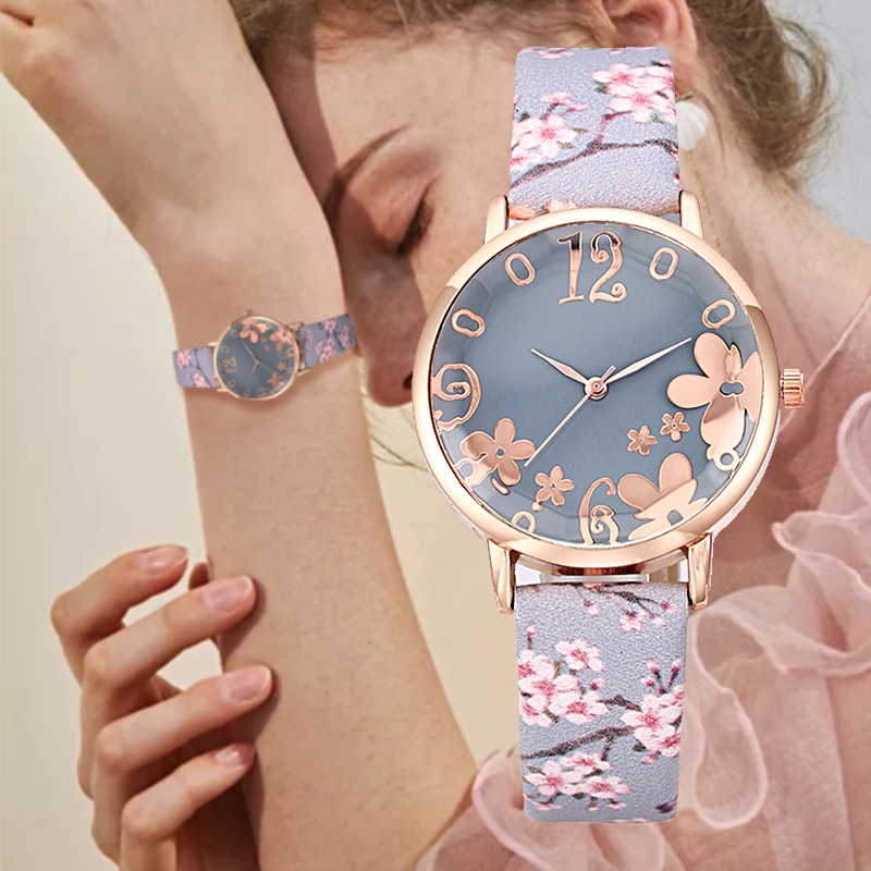 Đồng Hồ Nữ Dây Da Thiết Kế Đơn Giản Thời Trang