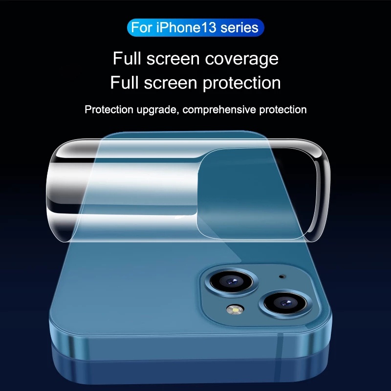 Miếng dán hydrogel mềm Bảo vệ mặt sau+Bảo vệ bên Viền Cho iPhone 14 15 Plus 11 12 13 14 15 Pro Max