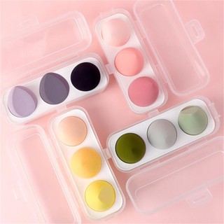 Set 3 mút trang điểm kèm hộp đựng tiện lợi