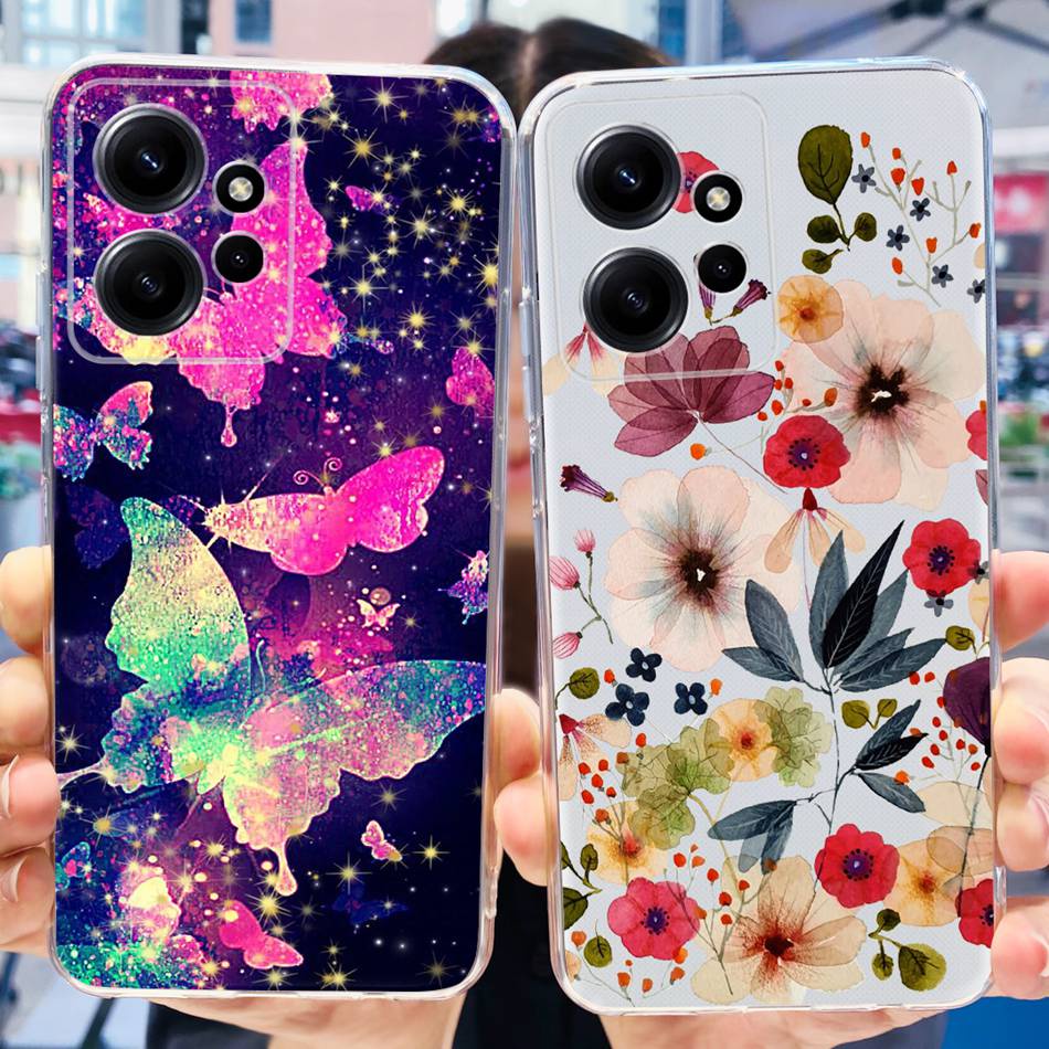 Ốp Điện Thoại TPU Dẻo Họa Tiết Hoạt Hình Khủng Long / Mèo Dễ Thương Cho Xiaomi Redmi Note 12 Redmi Note12 4G