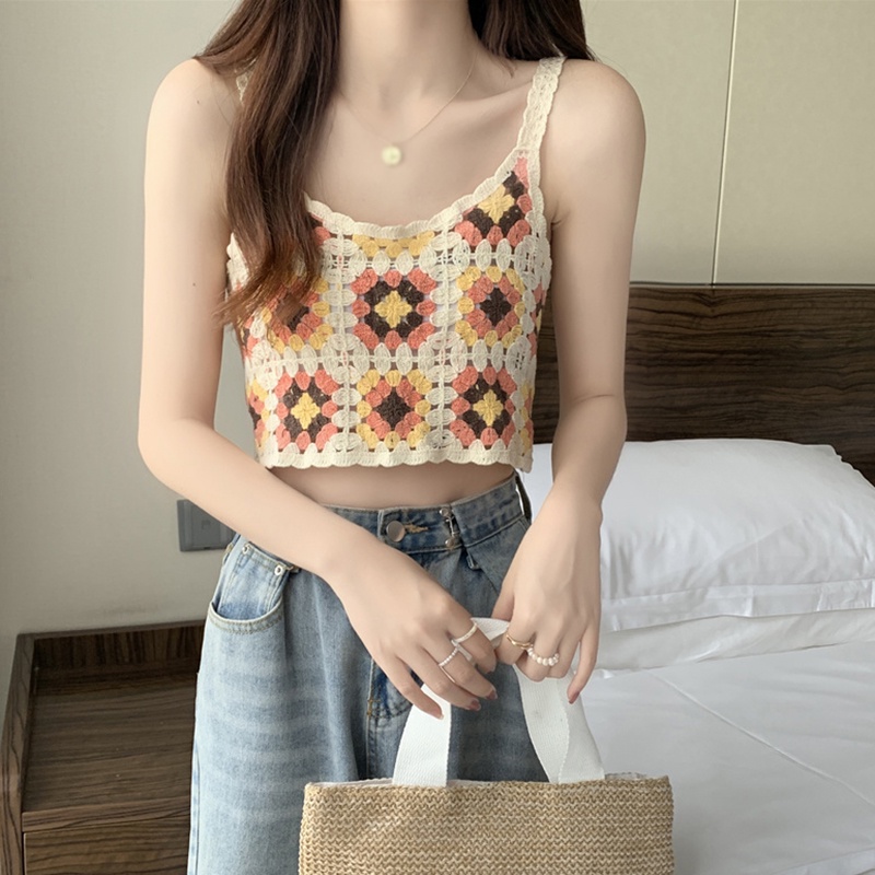 Áo Dệt Kim Sát Nách Hoạ Tiết Thêu Cho Phái Nữ