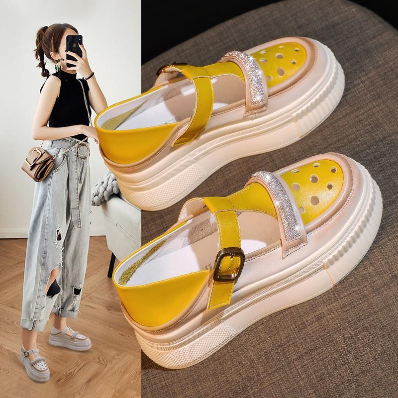Giày Sandal Thể Thao Đế Dày Thời Trang Mùa Hè 2023 Phong Cách Mới Cho Nữ