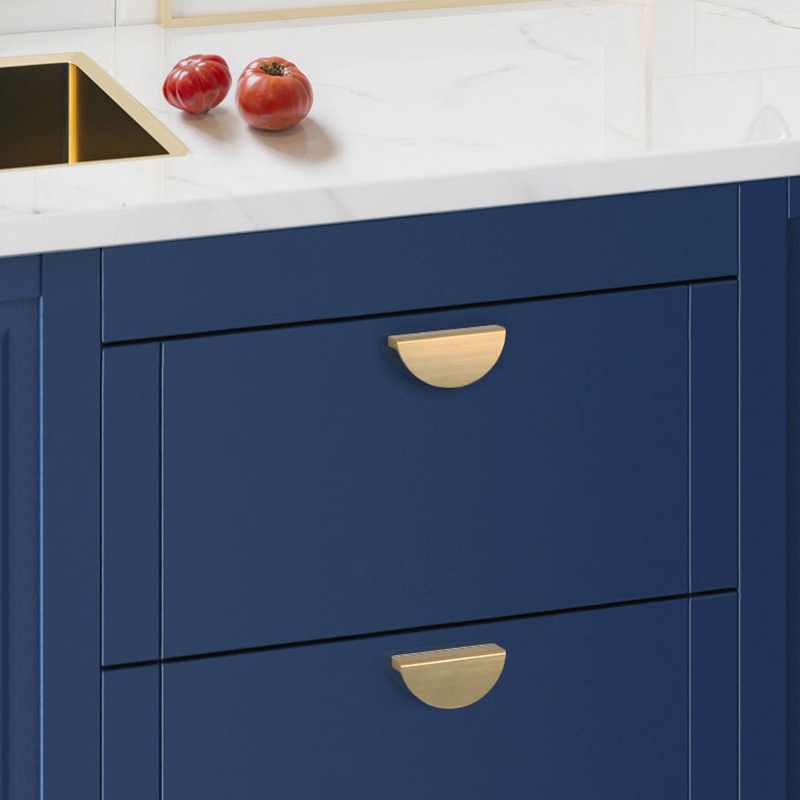 Tay Nắm Ngăn Kéo Tủ Bằng Nhôm Màu Vàng Kim Tiện Dụng Cho Nhà Bếp