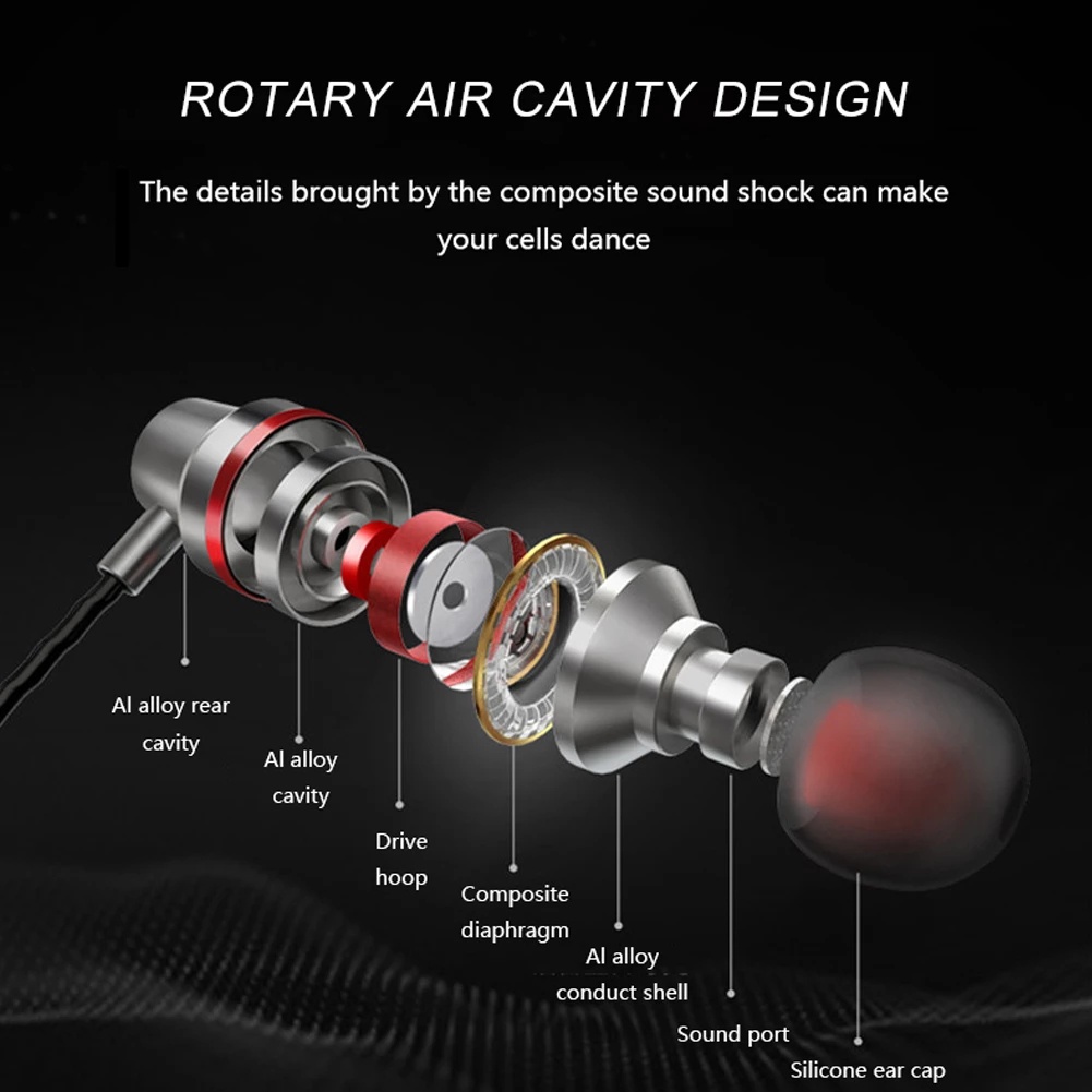 Tai Nghe Nhét Tai Có Dây Jack 3.5mm Có Micro Chuyên Dụng Chơi Game Cho Điện Thoại Samsung Xiaomi