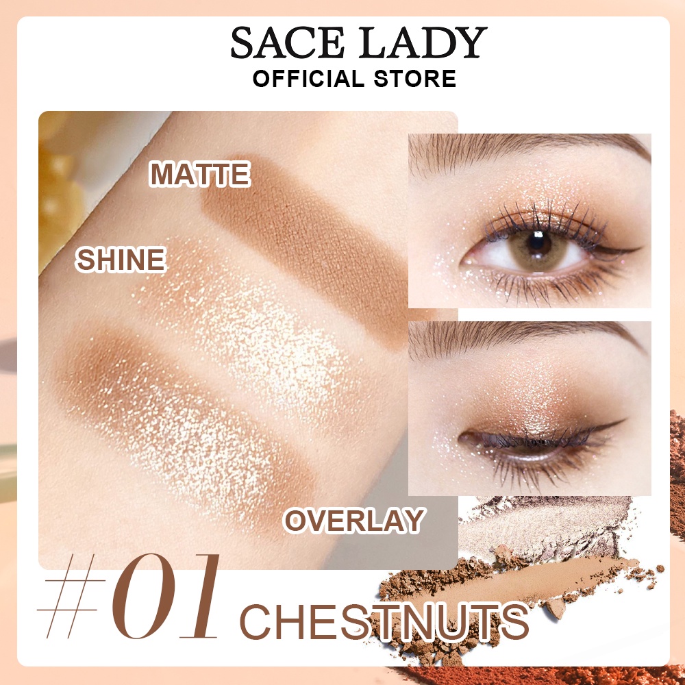 Phấn mắt SACE LADY nhũ kim tuyến dạng lỏng 2.5g