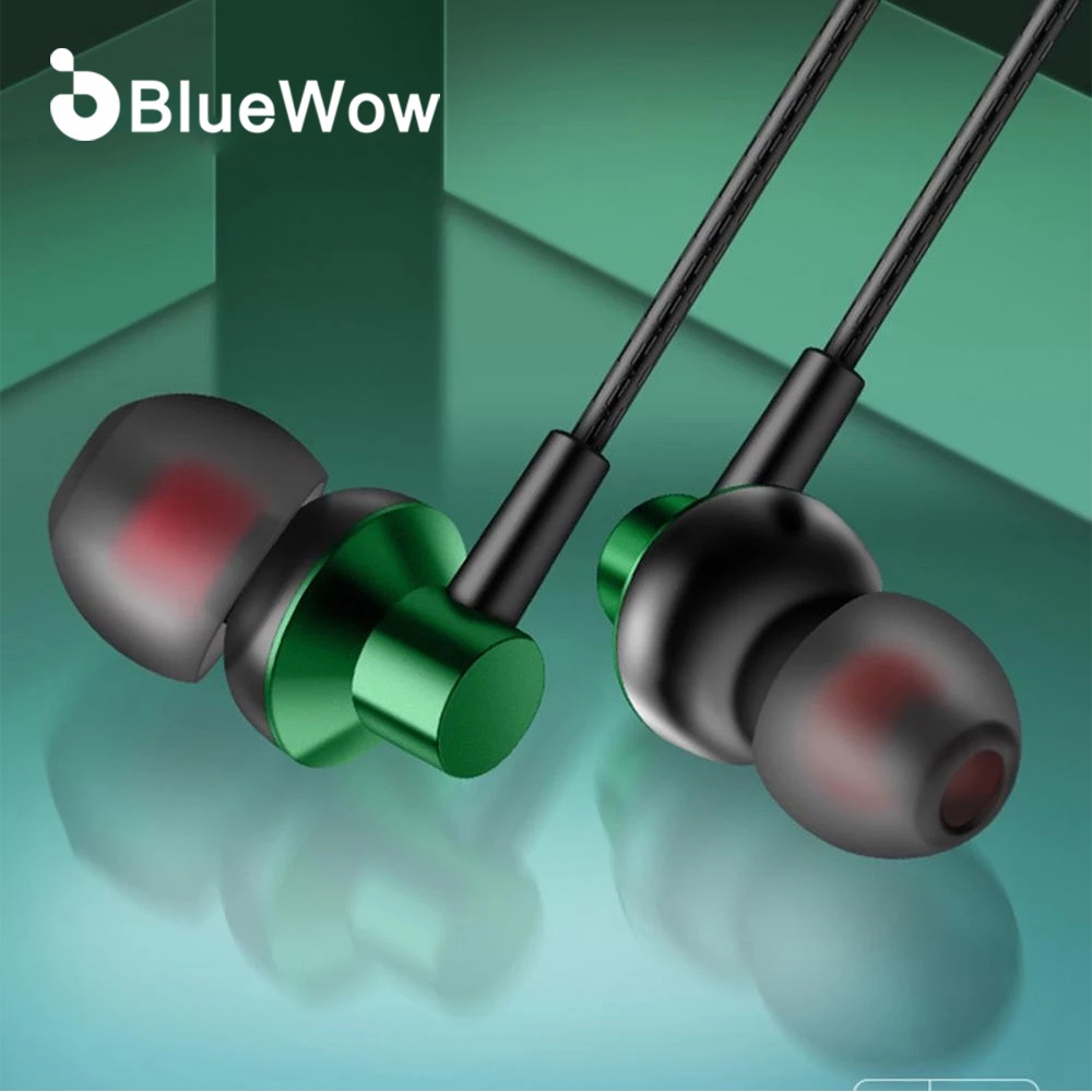 Tai nghe nhét tai BlueWow Bluewing A03 1.2m 3.5mm chống ồn có micro tiện dụng