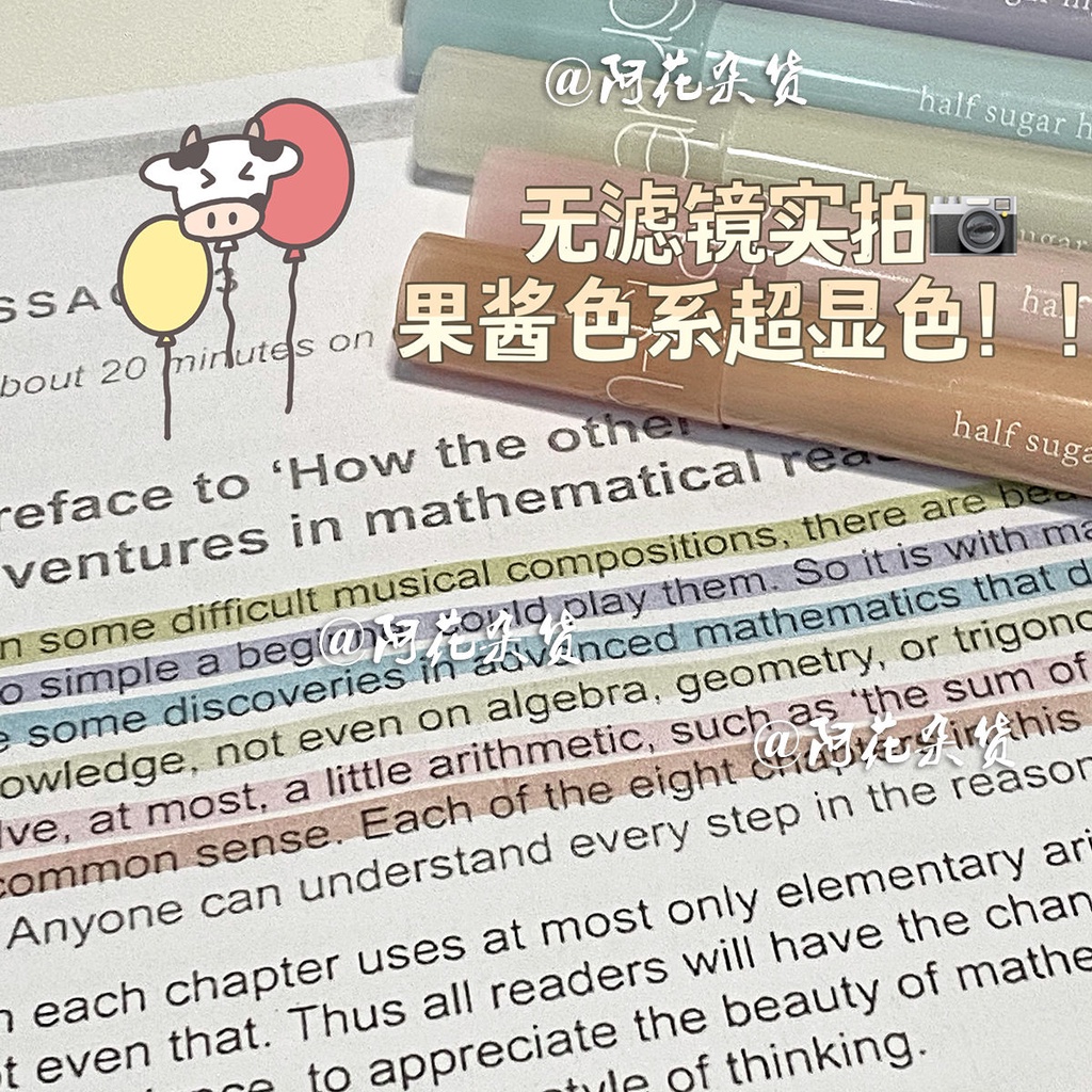Bút Đánh Dấu Ghi Chú Màu Sắc Tươi Sáng Kích Thước Lớn Tiện Dụng Cho Học Sinh