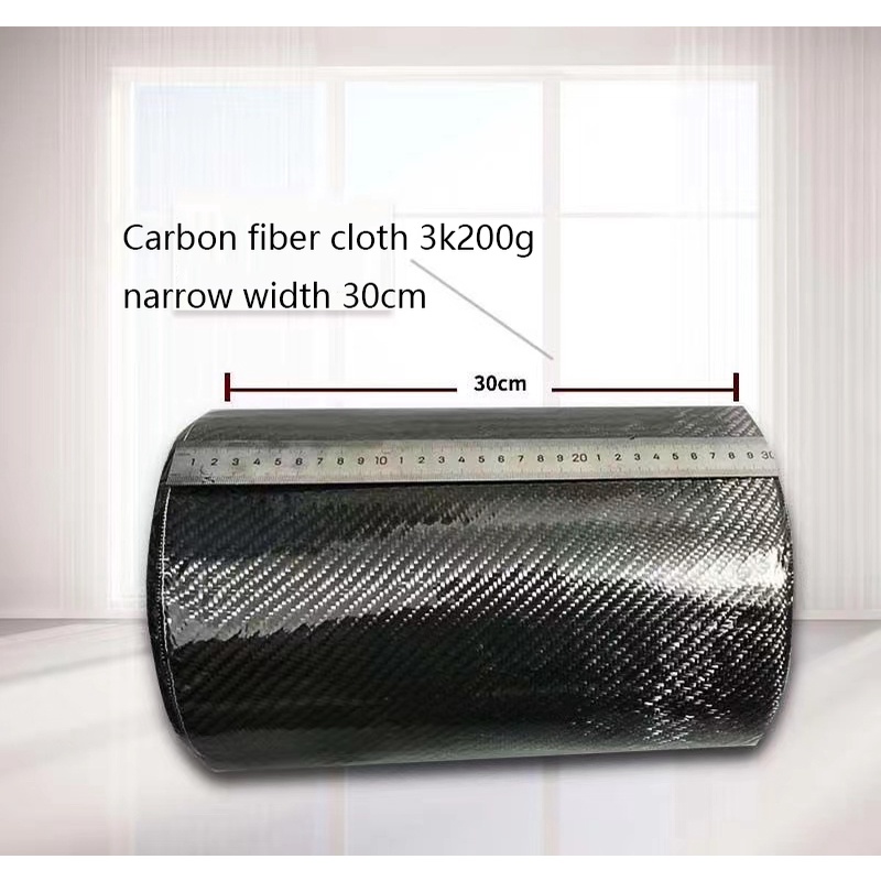 Vải Dệt Sợi carbon 3k 200g 20 / 30cm Tự Làm Trang Trí Ngoại Thất Xe Hơi