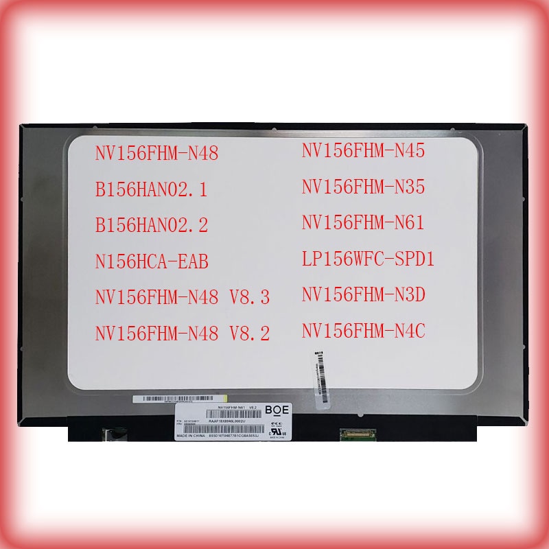 15.6 inch NV156FHM-N48 B156HAN02.1 B156HAN02.2 N156HCA-EAB NV156FHM-N48 V8.3 V8.2 NV156FHM-N45 NV156