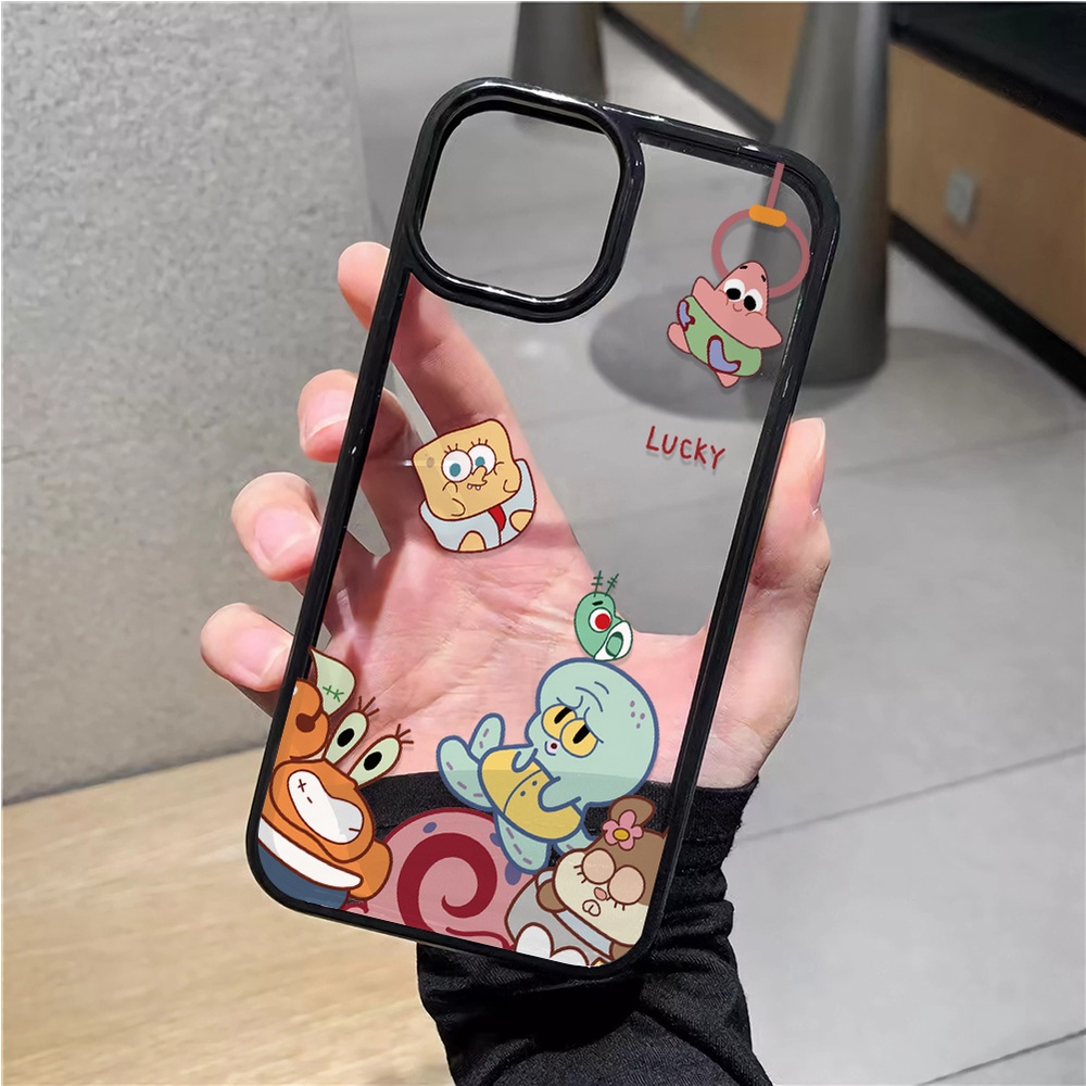 Ốp Điện Thoại Nhựa Acrylic Cứng Trong Suốt In Hình Patrick Star Cho iphone 14promax 11 13 12 7Plus 8 X XS Max