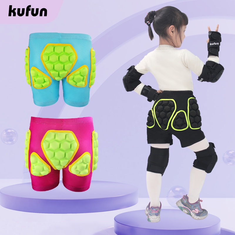 Kufun Quần Short Đệm Giáp Bảo Vệ Mông cho Trượt Tuyết