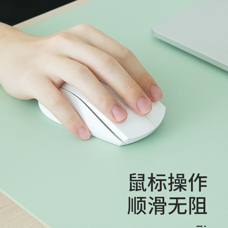Tấm Lót Chuột Và Bàn Phím Máy Tính Bằng Da PVC Hai Mặt Màu Trơn Dành Cho Học Sinh / Văn Phòng