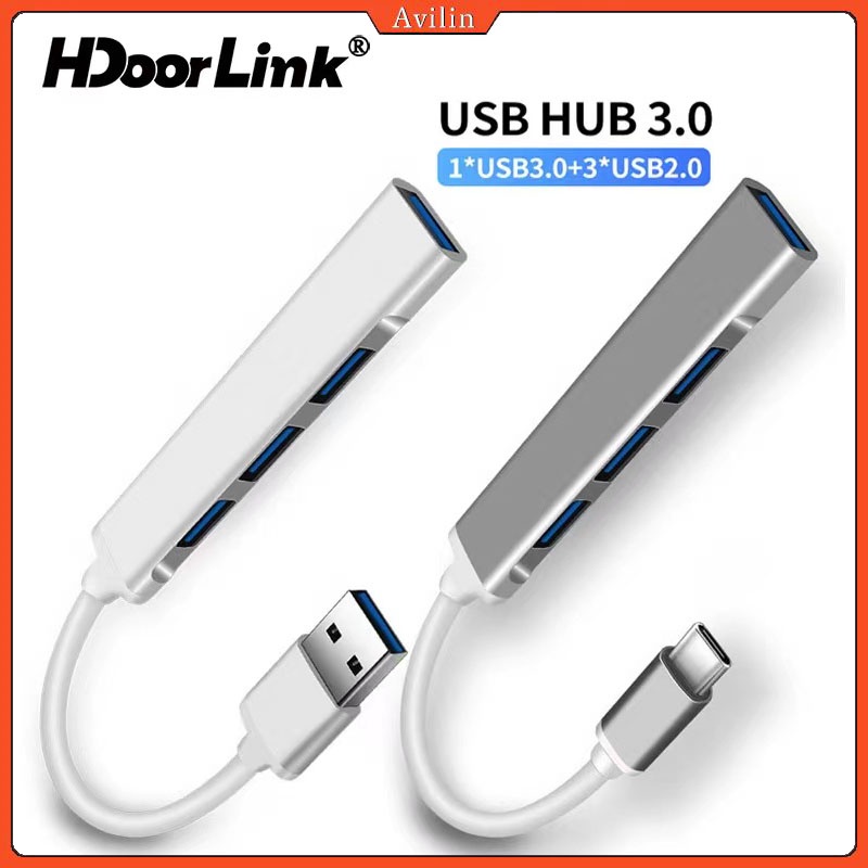 Hub Chia 4 Cổng USB 3.0 Tốc Độ Cao Cho Máy Tính Laptop