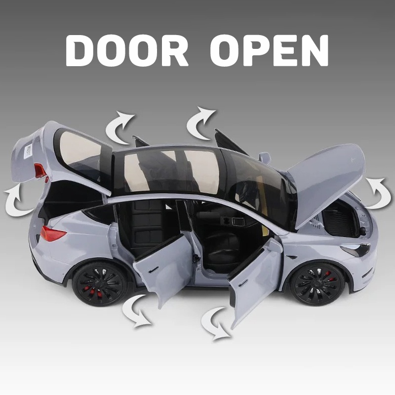 Mô Hình Xe Hơi Tesla Y SUV Bằng Hợp Kim Tỉ Lệ 1: 24