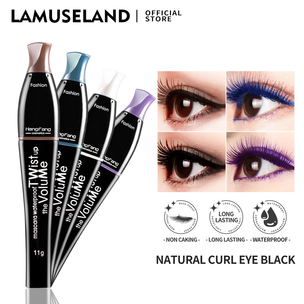 Mascara LAMUSELAND H6160 Uốn Cong Mi Nhiều Màu Lựa Chọn 11g