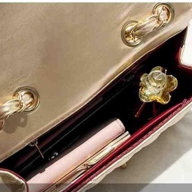 Túi Đeo Chéo Da Mềm Dáng Vuông Nhỏ Phối Dây Xích Thời Trang Cho Nữ